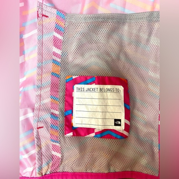 NWOT/ The North Face Girls  Hoodie Windbreaker Multi Color pink EUC 🌬️🩷 - Picture 11 of 13